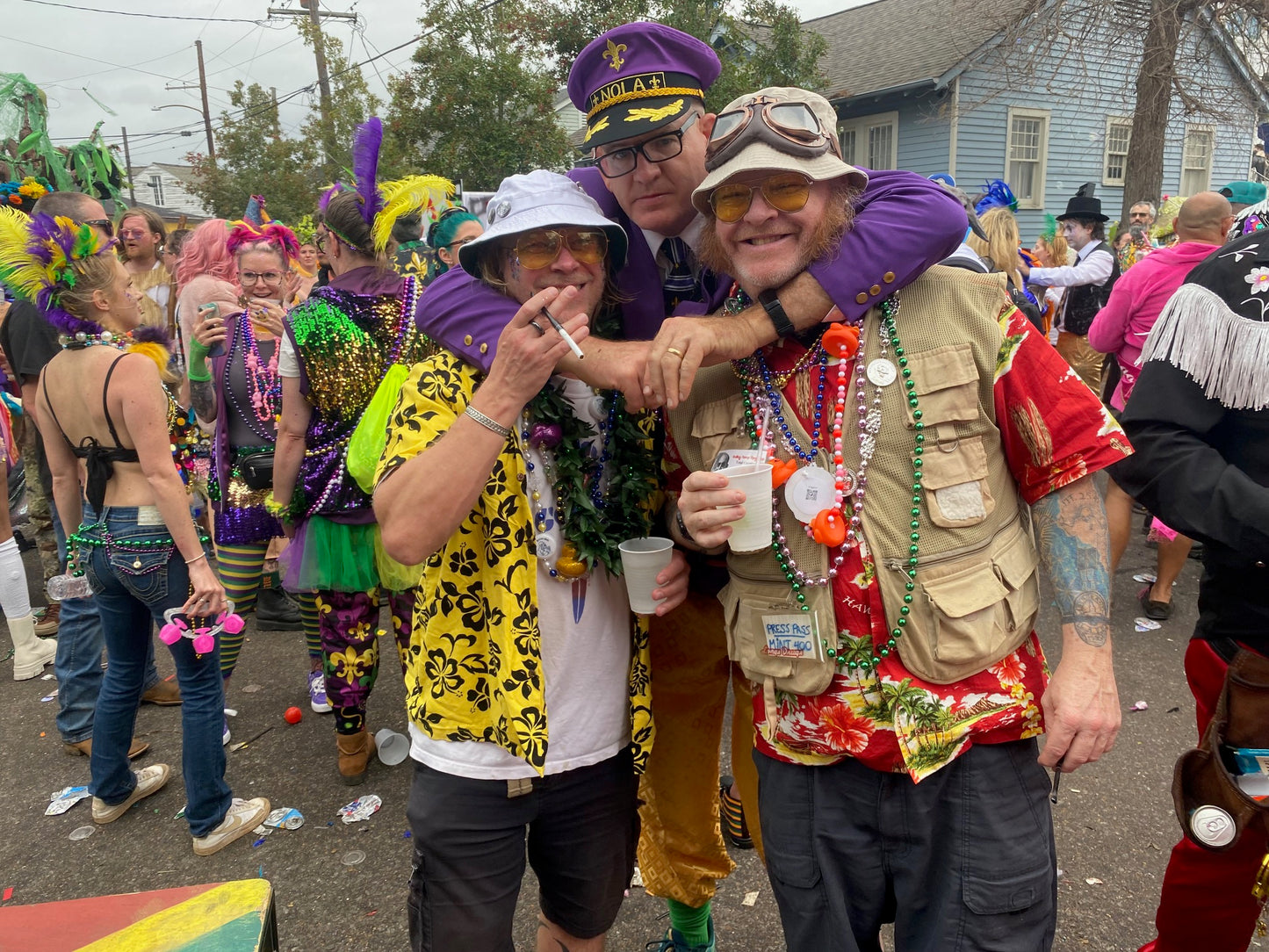 Mardi Gras Captain Hat