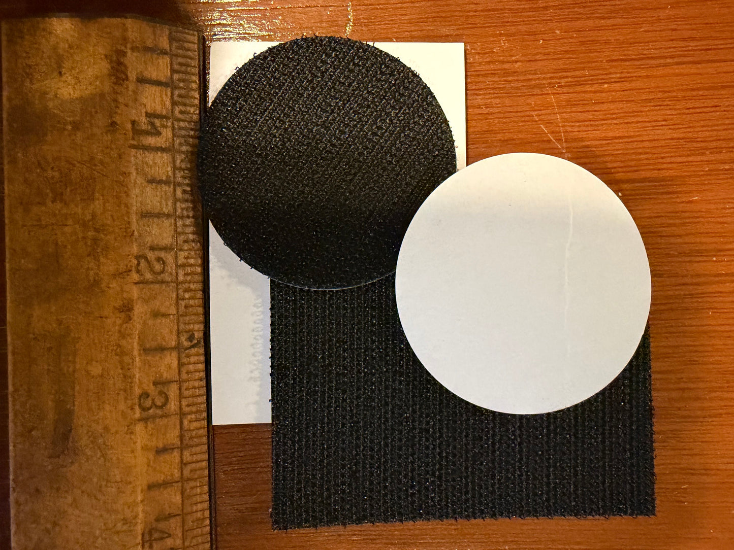 4 Stickers with Hook Backing- 2 Round & 2 Rectangle