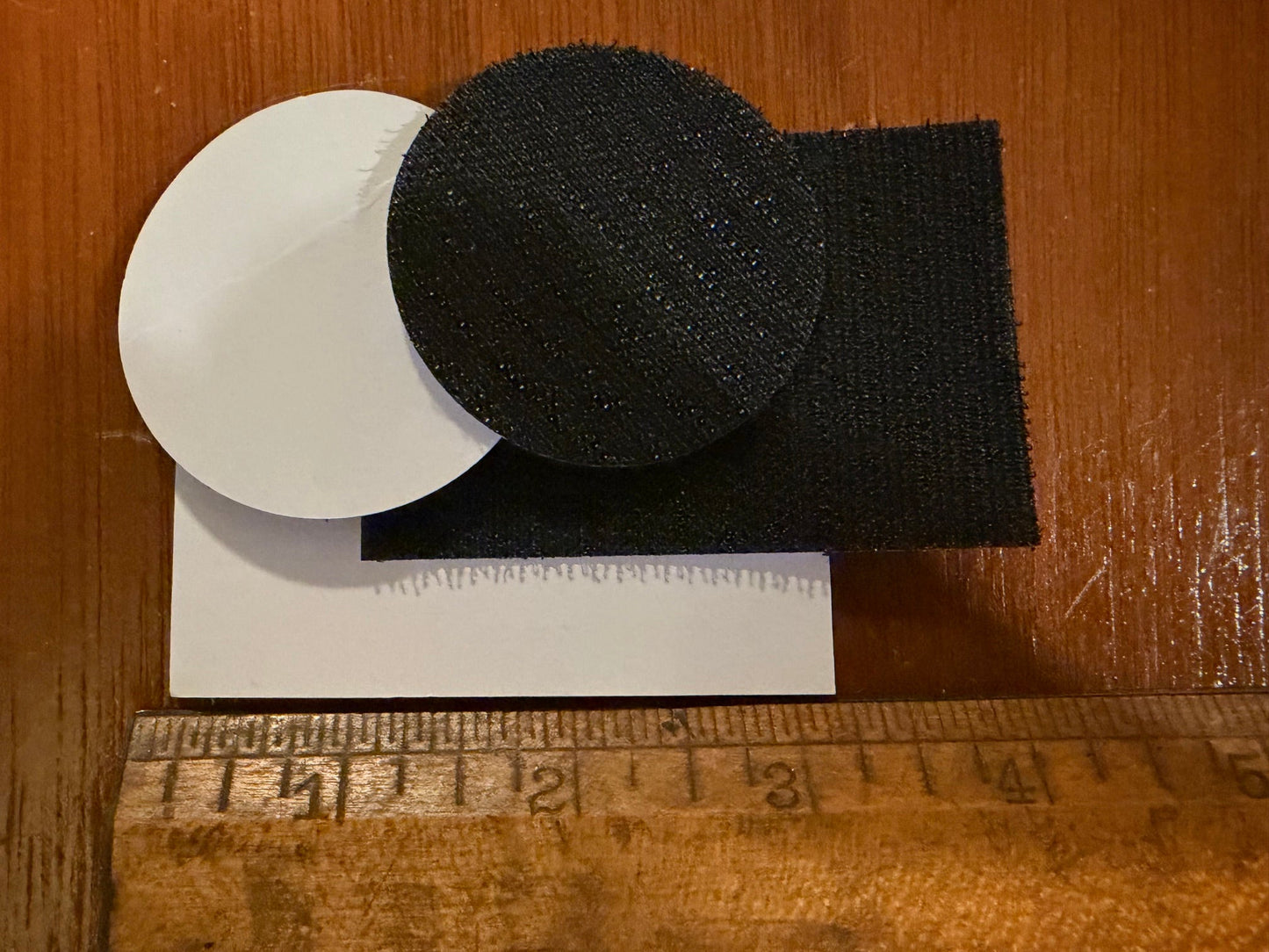 4 Stickers with Hook Backing- 2 Round & 2 Rectangle