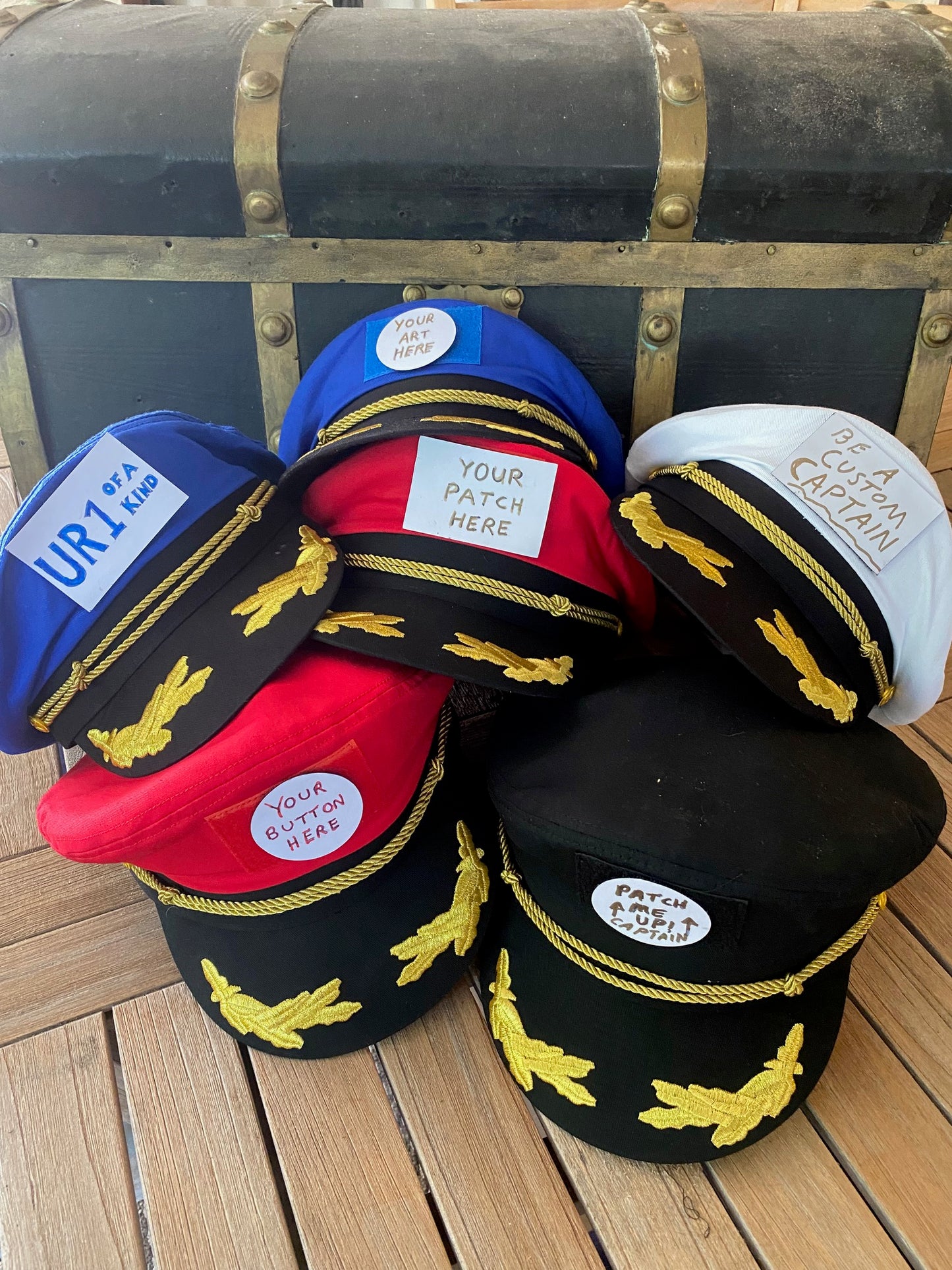 White Captain Hat - of Whatever You Want