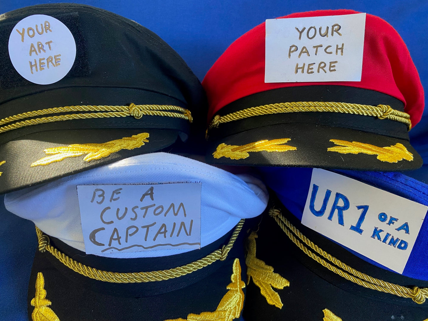 Blue Captain Hat - of Whatever You Want