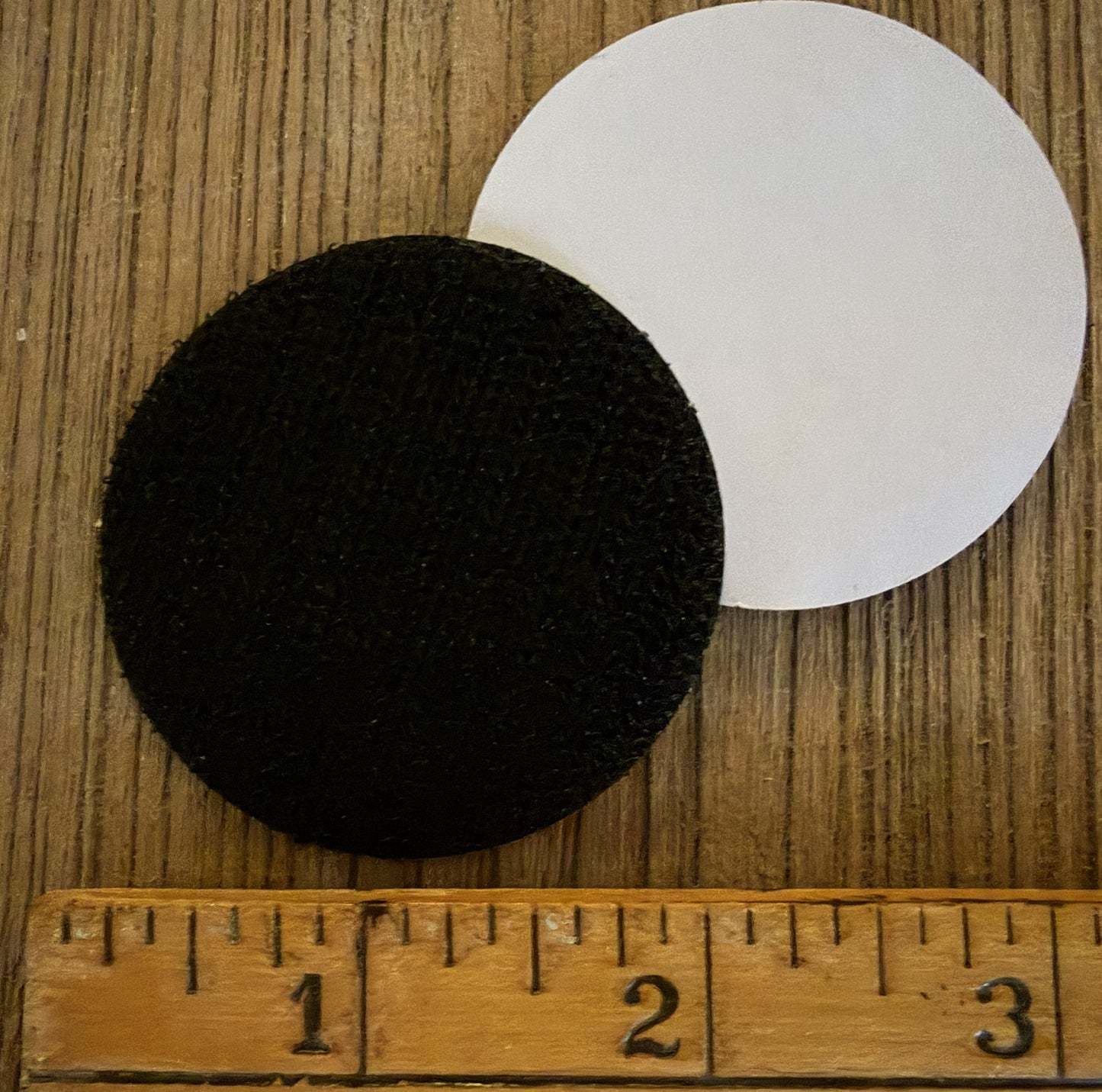4 Stickers with Hook Backing- 2 Round & 2 Rectangle